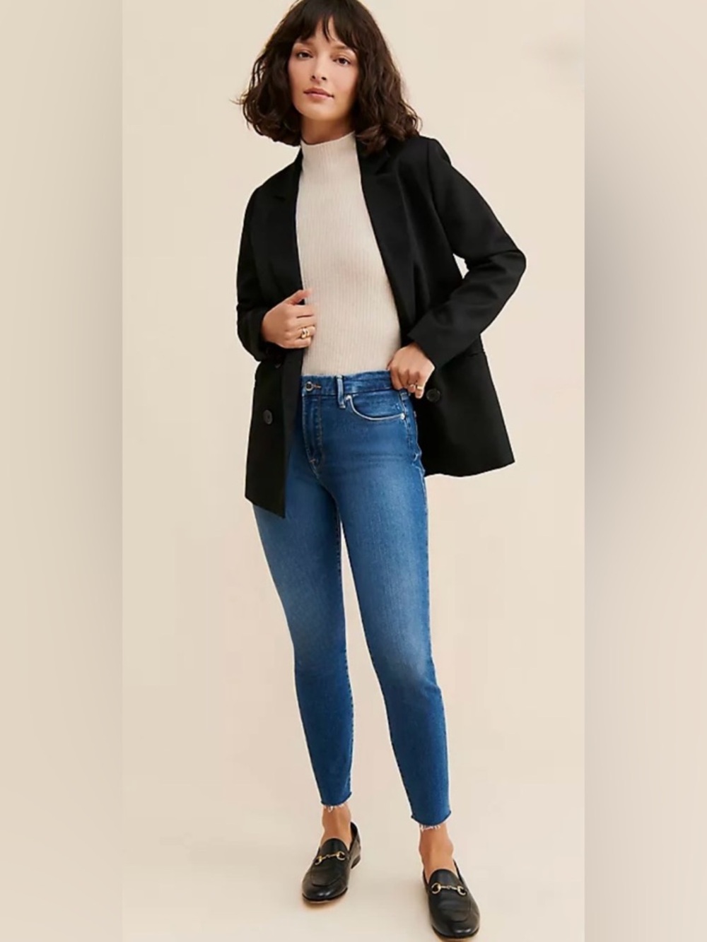 Good American Cropped Jeans